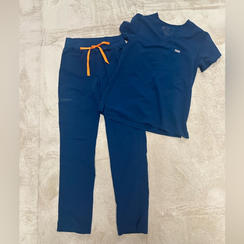 Figs Teal Scrub Set